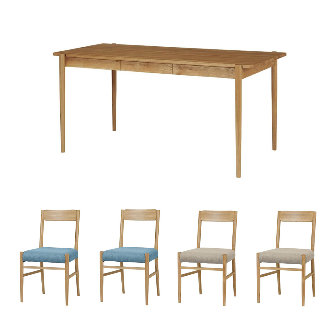 ライトブルー×ベージュ