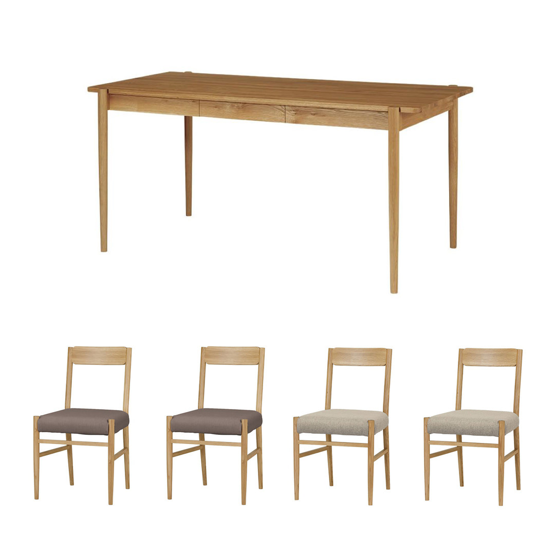 チャゴールグレー×ベージュ