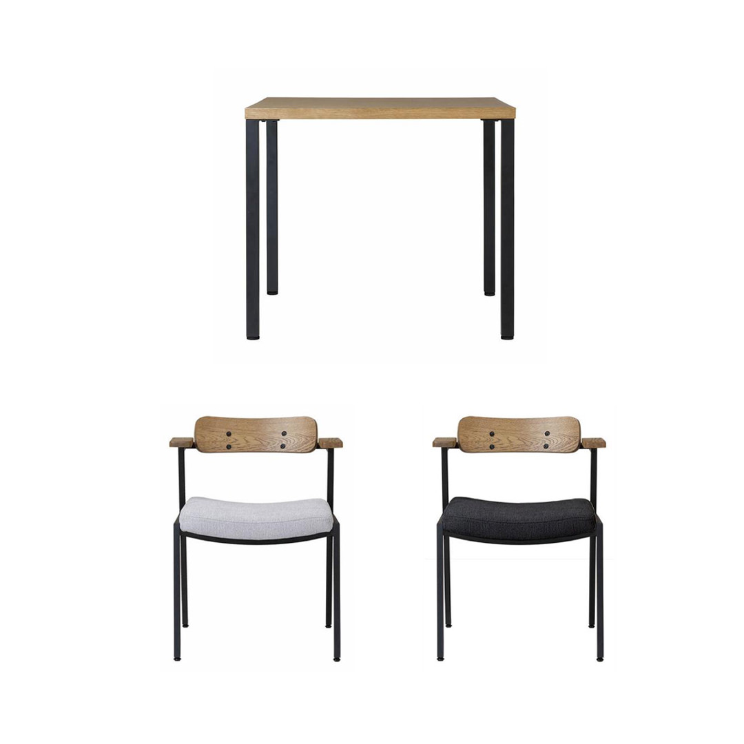 ダークグレー×グレー