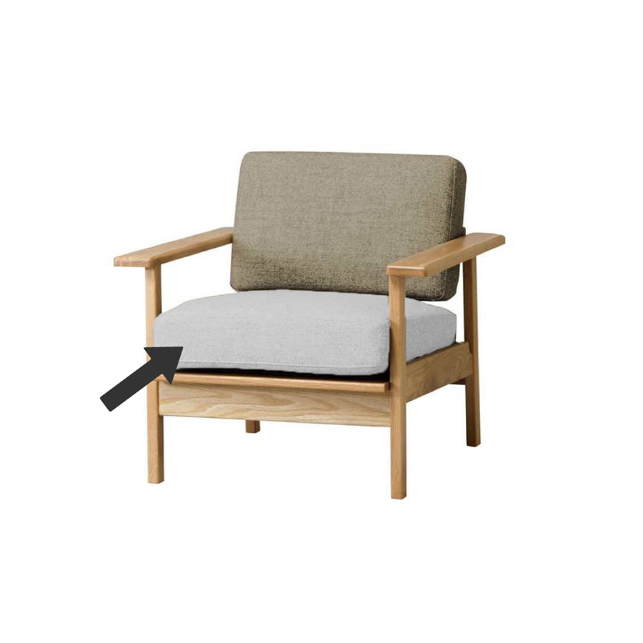 【SIEVE】 パート ソファ 1人掛け 専用 替え座クッション中材