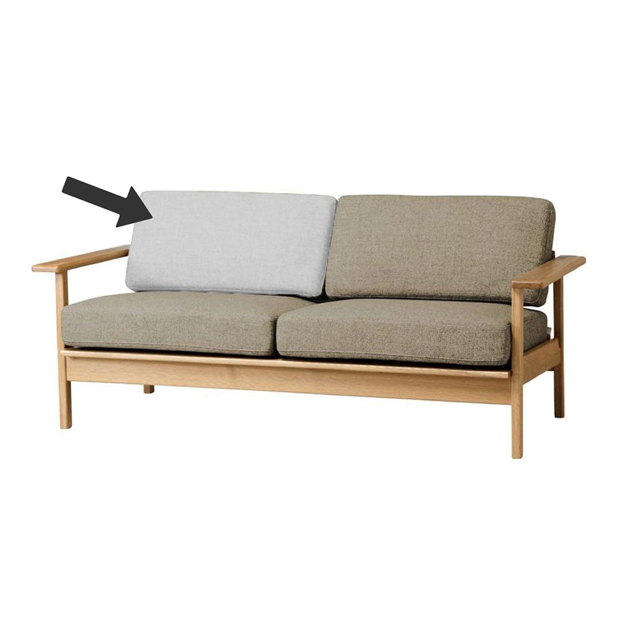 【SIEVE】 パート ソファ 2人掛け 専用 替え背クッション中材