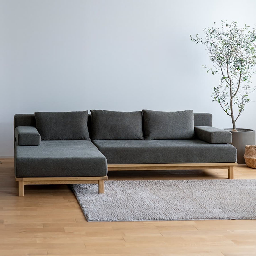 【SIEVE】 レクト ユニット 3人掛け カウチソファ