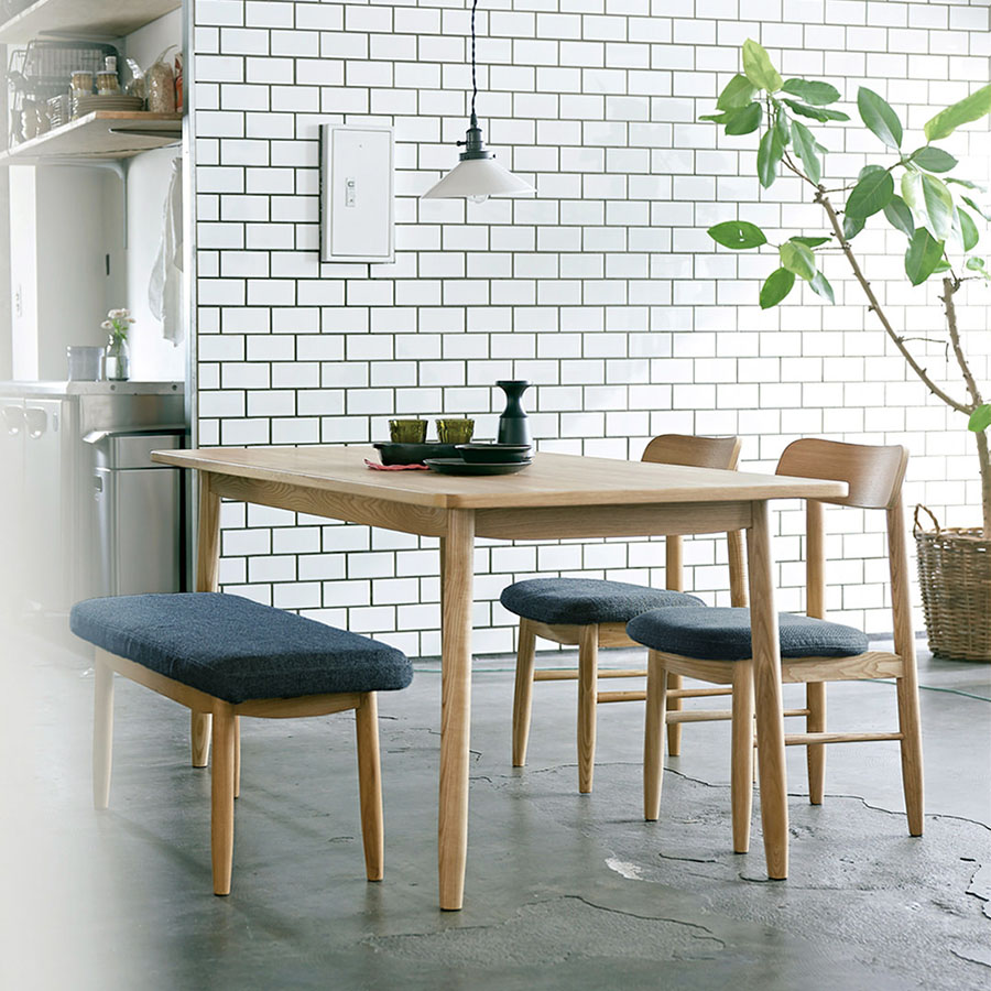 【SIEVE】 ソーサー ダイニングテーブル M 4点セット 4人掛け