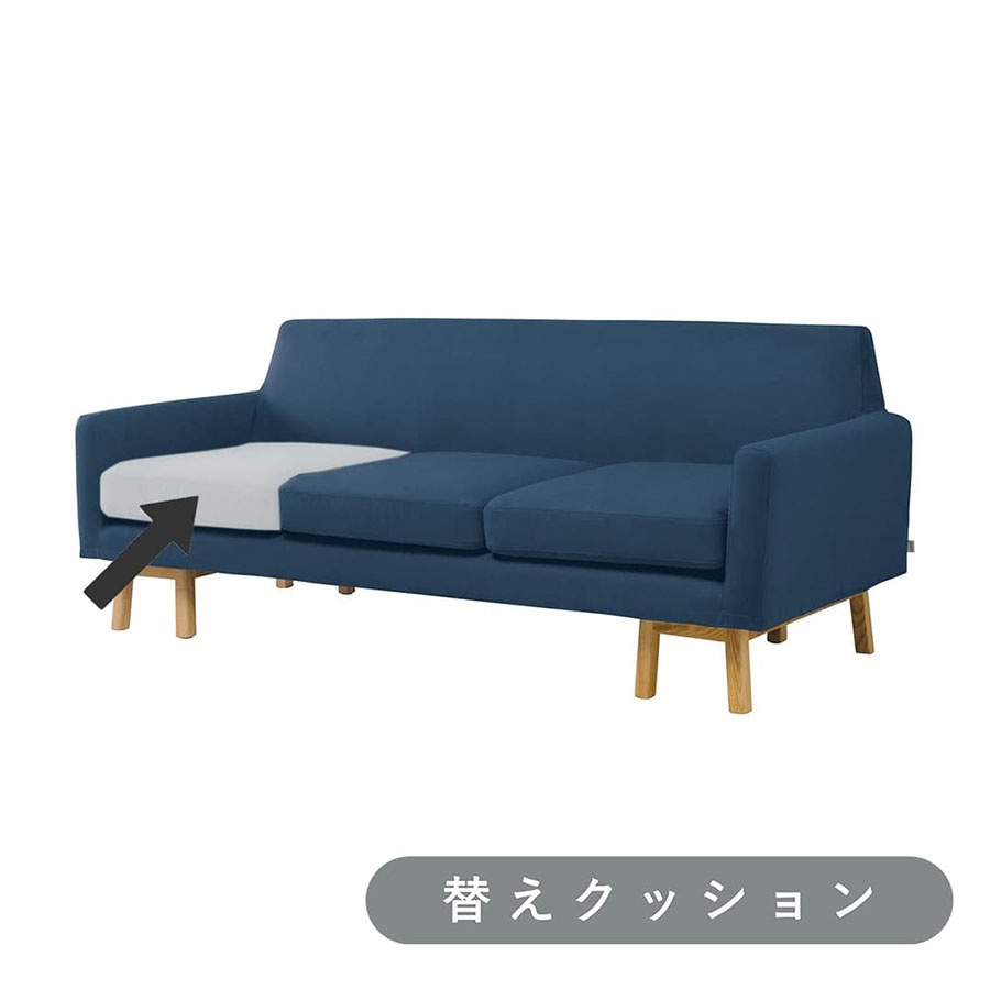 【SIEVE】 フロート ソファ 3人掛け 専用 替え座クッション中材