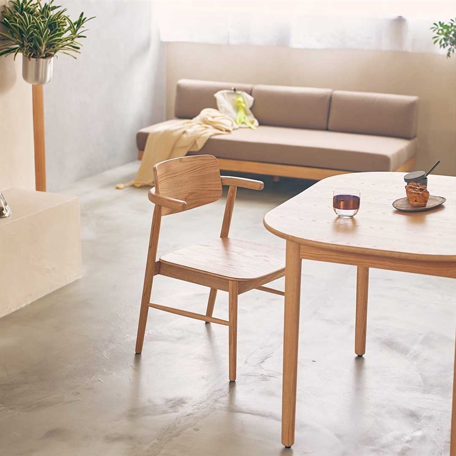 【SIEVE】ヌークダイニングチェア ハーフアーム