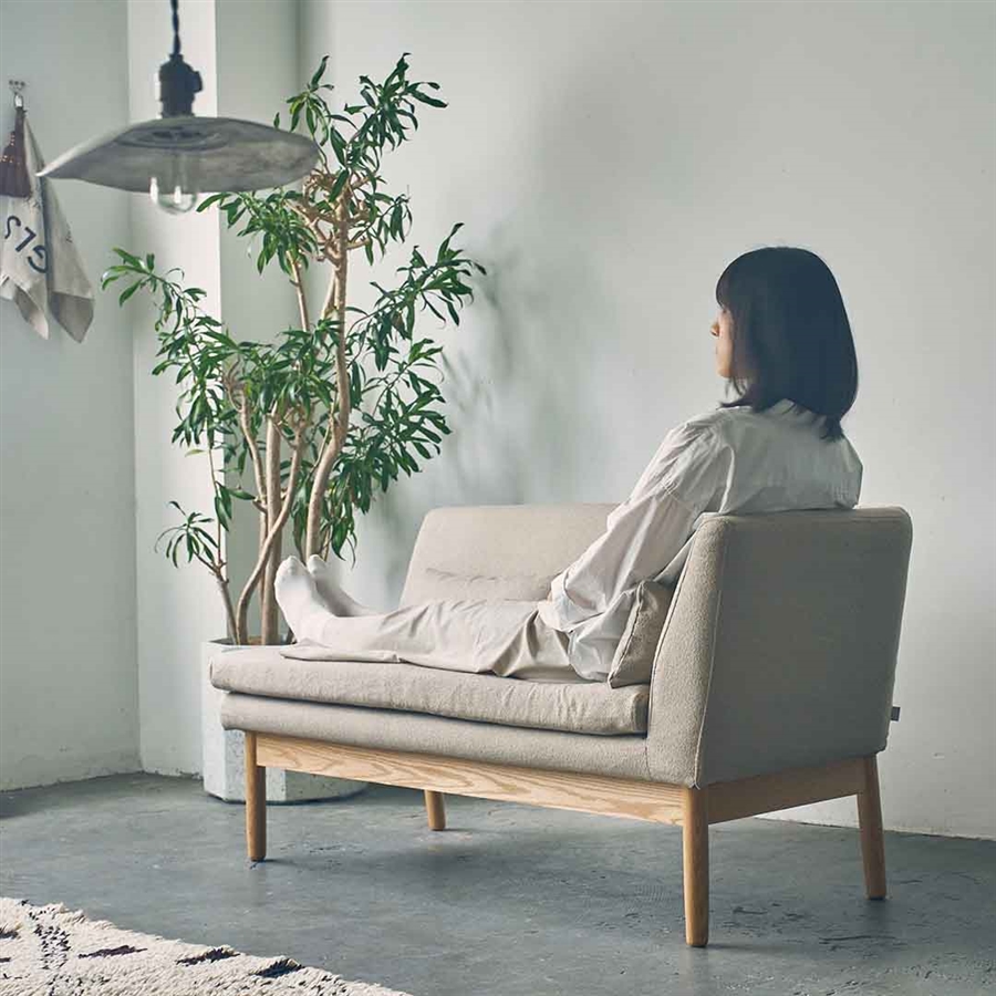 【SIEVE】ラウンドリビングダイニングソファ 左肘