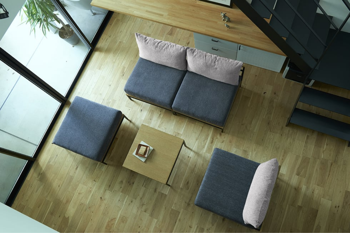 自由にレイアウトできるADRSのソファ カーラ ソファ コーナー サンドベージュ