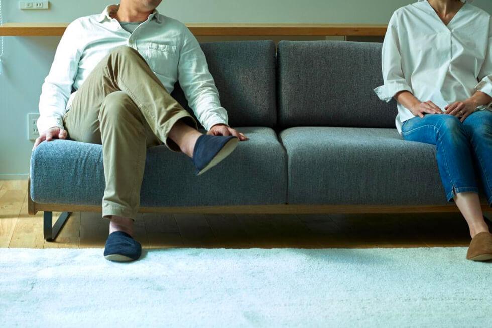 大人2人でも余裕のあるサイズ ADRS コニー ソファ 2.5人掛け グレー