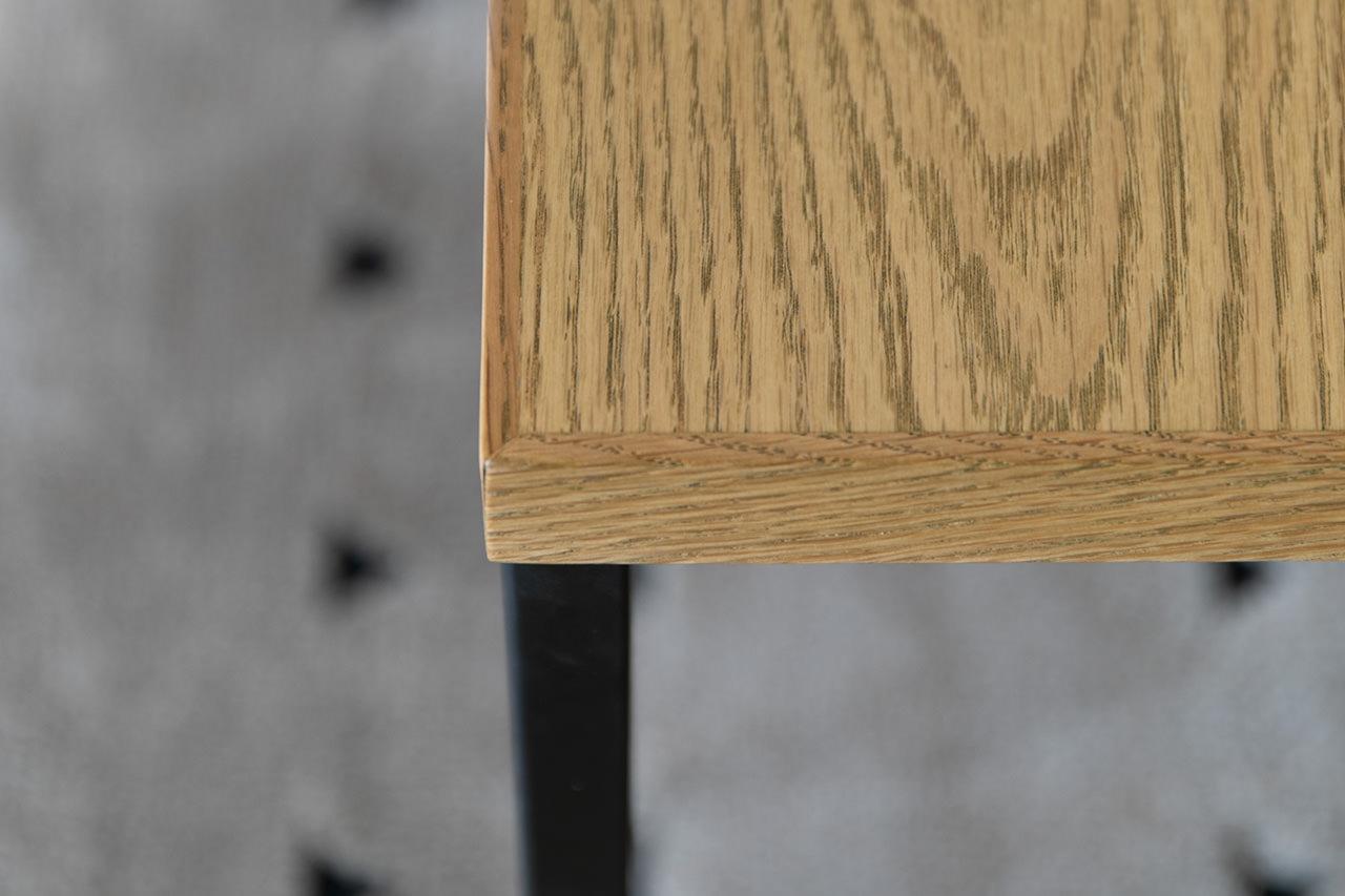 木目の美しいオーク天板 ADRS ハント サイドテーブル Mサイズ ナチュラル