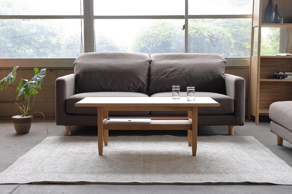 シンプルで洗礼されたデザインの SIEVE スタンド センターテーブル ナチュラル