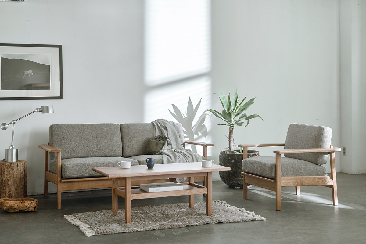 用途に合わせられる2サイズ展開 SIEVE パート ソファ 2人掛け ブルー