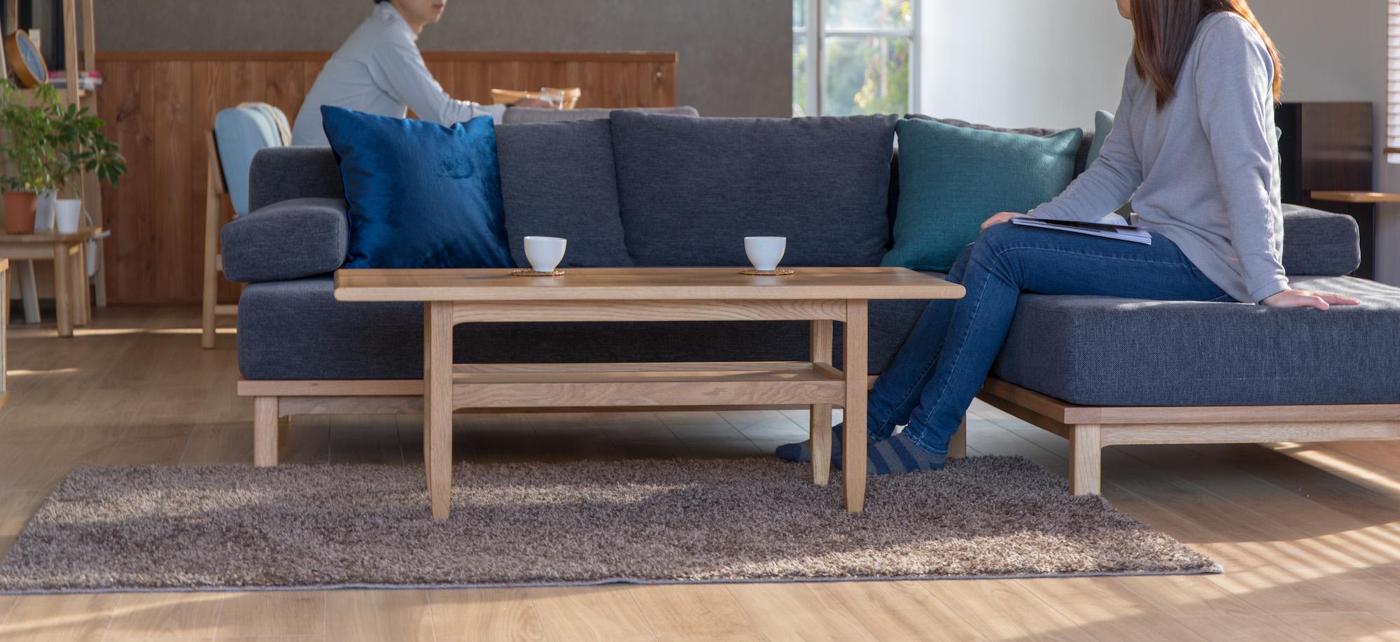 様々な生活スタイルに順応できる SIEVE レクトユニット ソファ ロング/ブラウン/ライトブラウン 