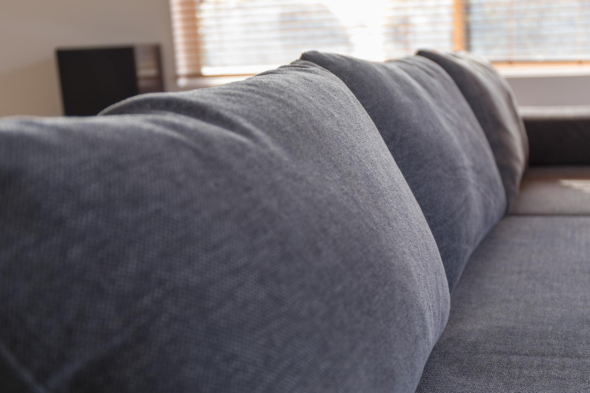 型崩れのしにくい素材 SIEVE レクトユニット ソファ ロング/グレー