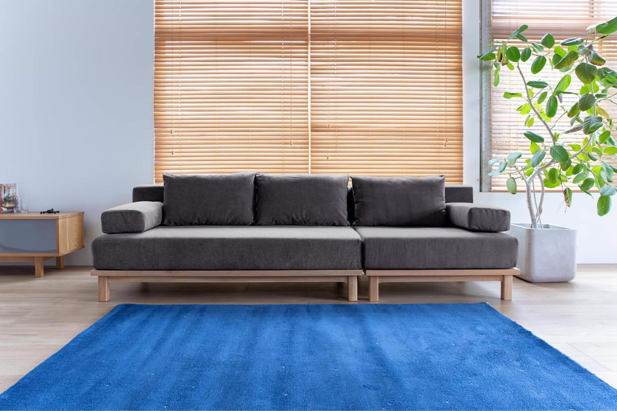 可愛らしさと大人っぽっさのあるソファ SIEVE レクトユニットソファ 1人掛け ライトブラウン