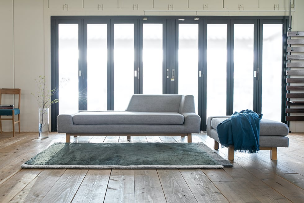 部屋の中心に置きたい シフトソファ 左背 ベージュ