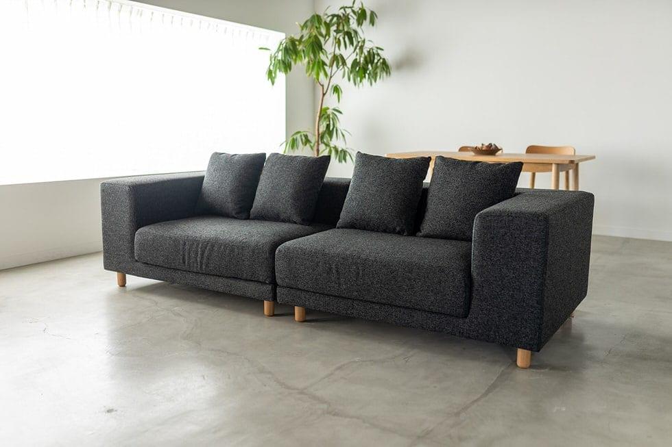 組み合わせで自由に配置 SIEVE スナグユニットソファ 左肘 ベージュ