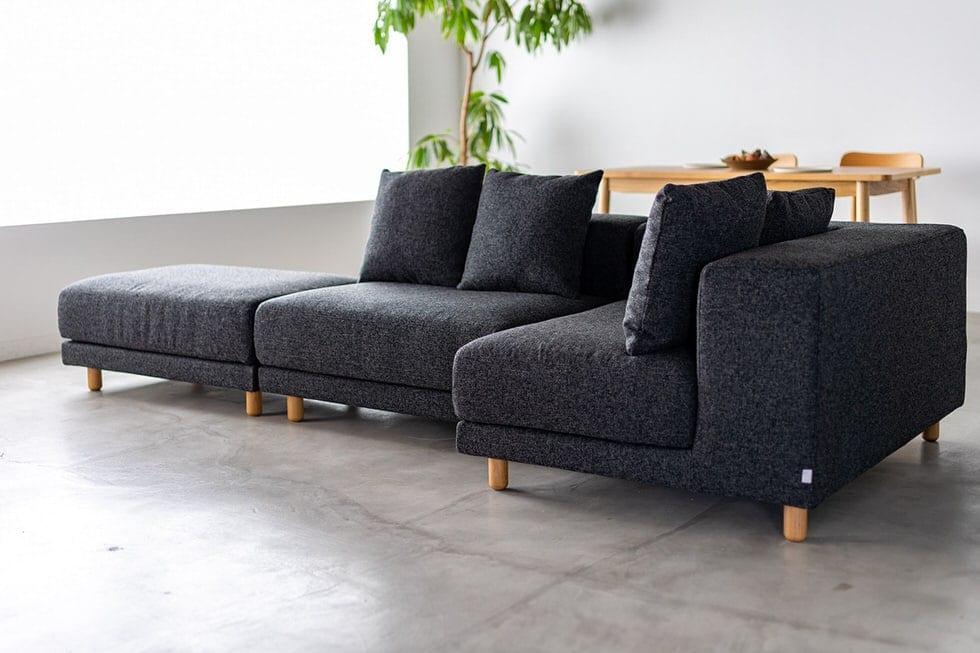 組み合わせで自由に配置 SIEVE スナグユニットソファ オットマン ベージュ