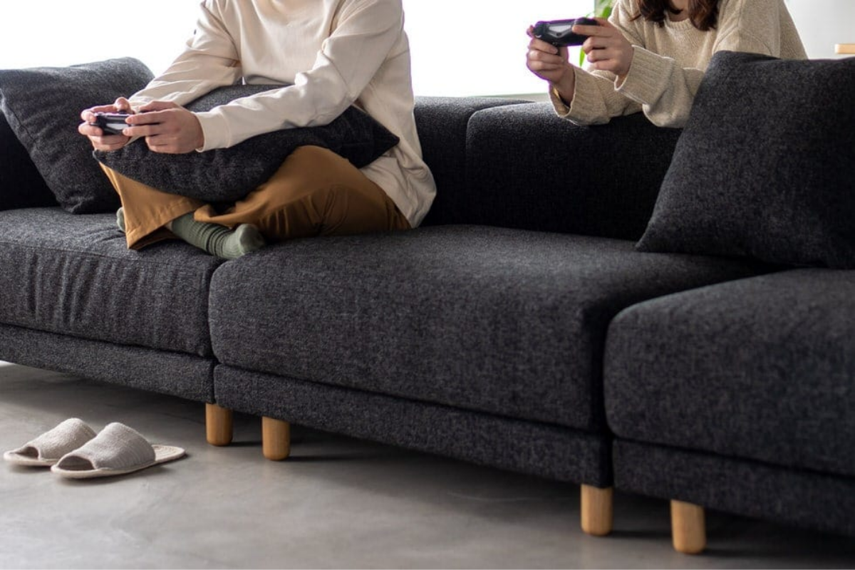 利便性の高い背クッション SIEVE スナグユニットソファ 右肘 ベージュ