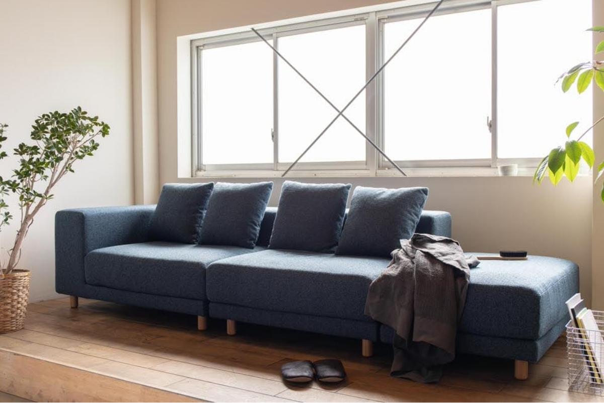 安定感のある佇まい SIEVE スナグユニットソファ 1人掛け ベージュ