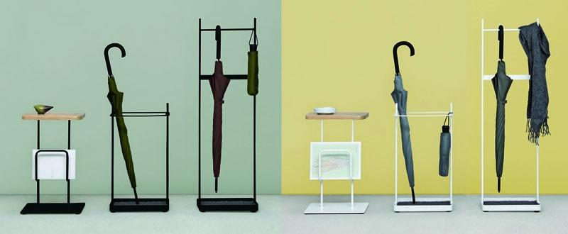 シンプルでスタイリッシュな傘掛け SIEVE アンテナ アンブレラハンガー ブラック