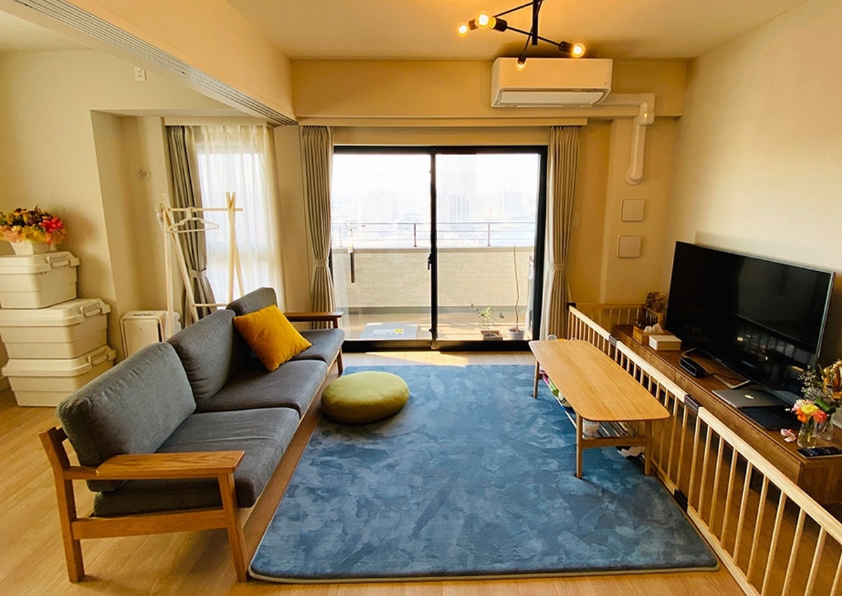 お部屋のご紹介 東京都N様  家族団らんをSIEVE マージソファ3人掛とソーサーダイニングテーブル