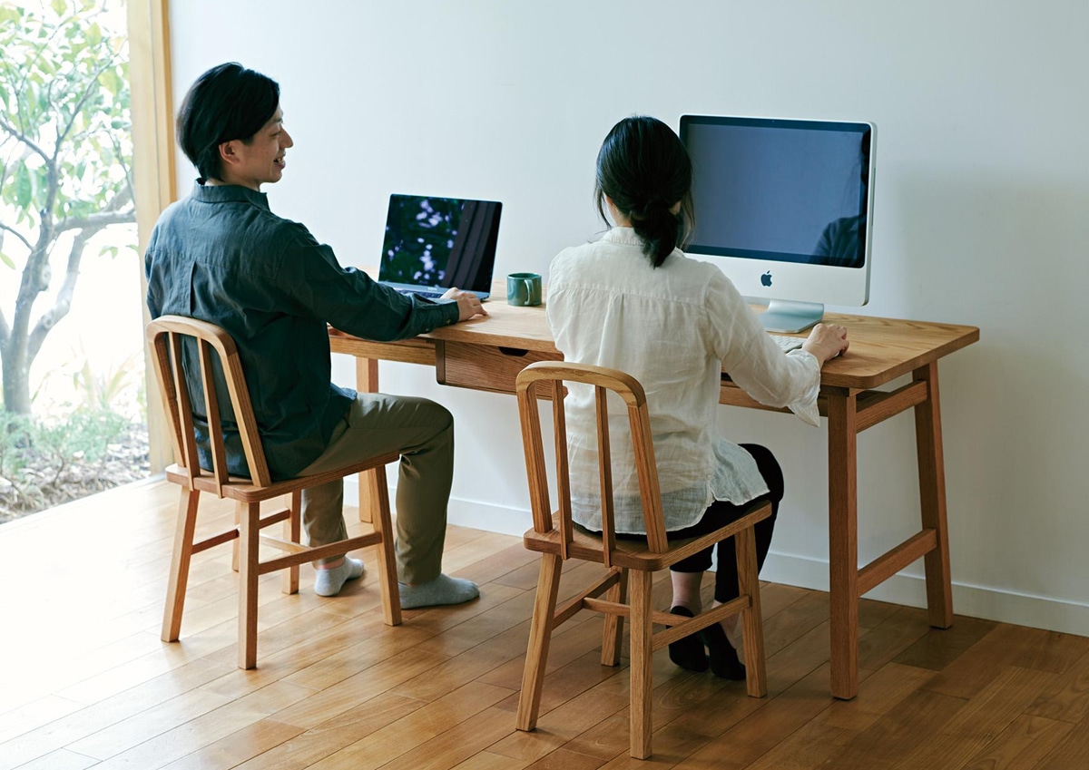 自然素材のぬくもりでリラックスして取り組める仕事空間 KKEITOで作るワークスペース