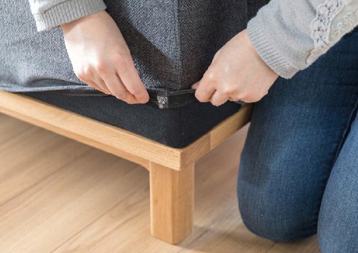 SIEVE ADRS ソファカバー脱着可否の一覧表です