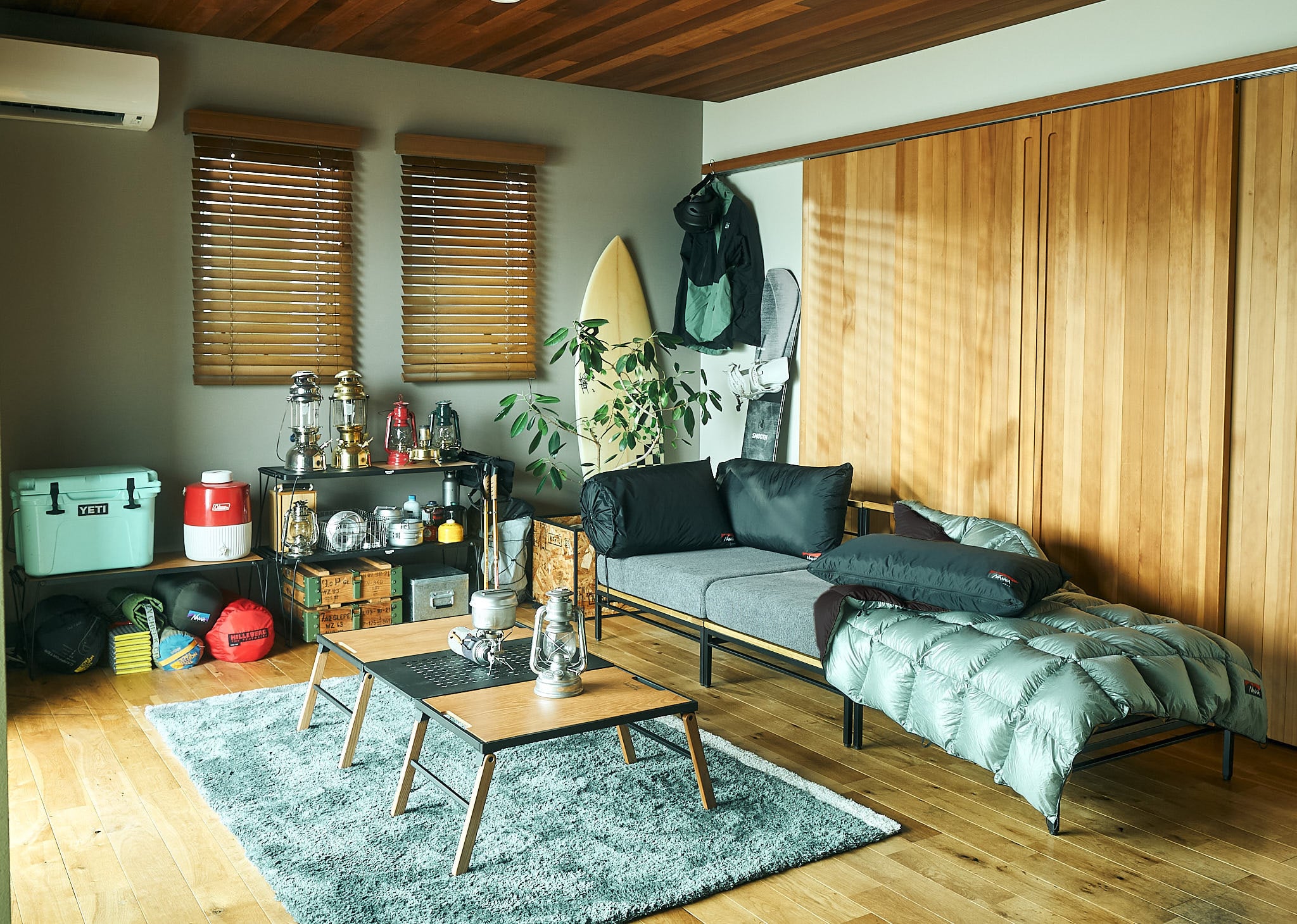 家の中でもアウトドア気分！アウトドアスタイルな暮らし方。