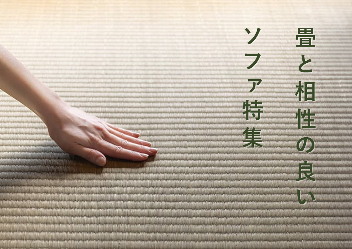 和の空間にも調和する畳と相性の良いソファ